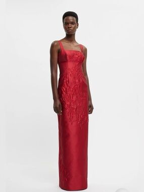 NWT Authentic Emilia Wickstead Micheline Rose Jacquard Dress 6 US/10 UK